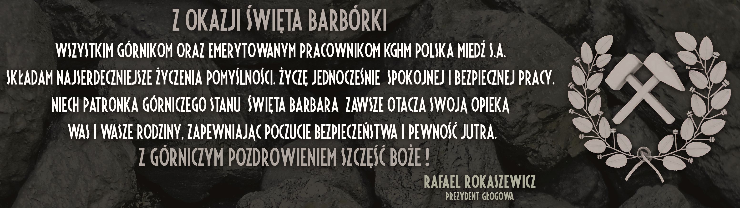 Ilustracja do artykuły: Życzenia Barbórkowe.