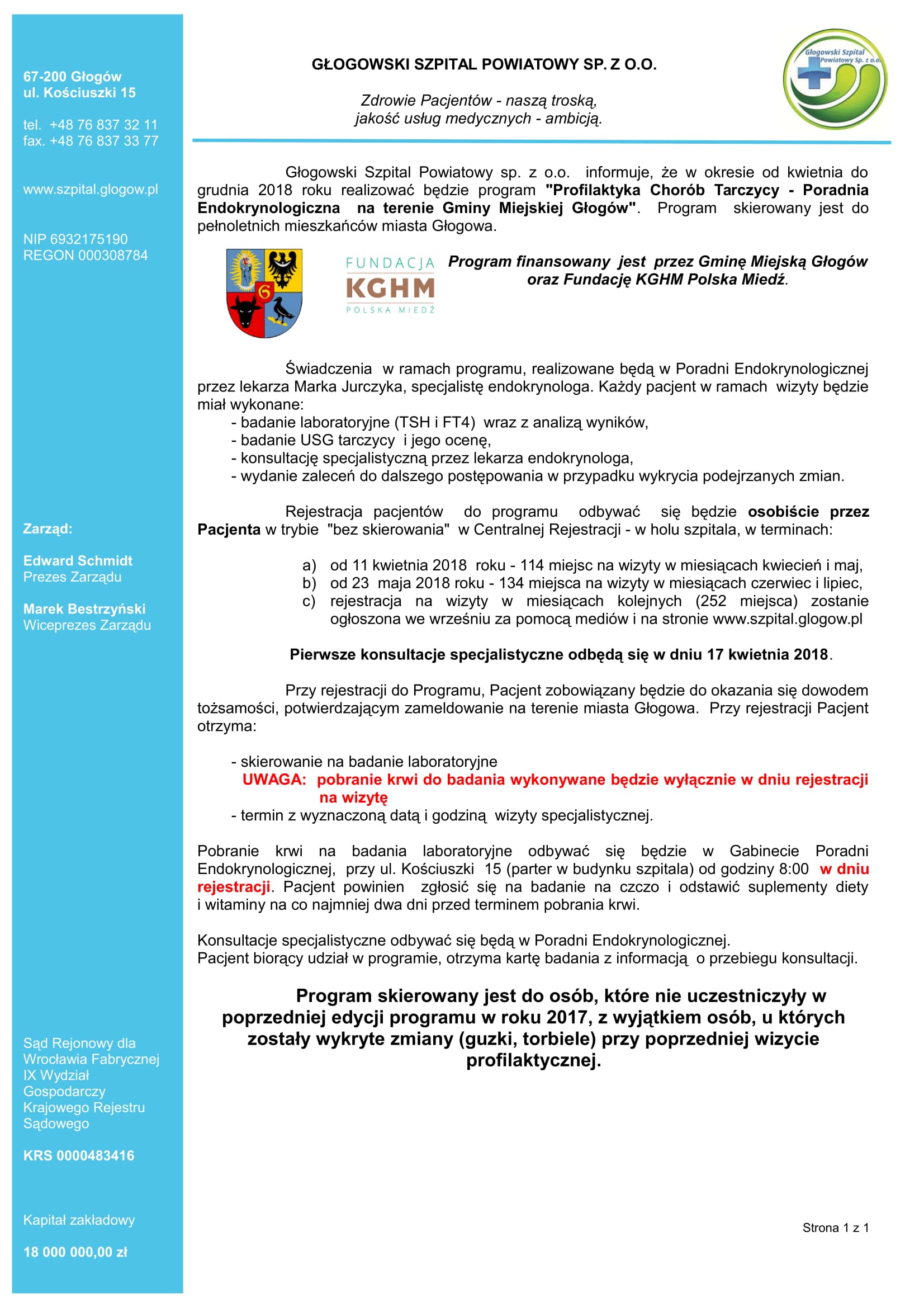 Profilaktyka Chor&oacute;b Tarczycy. - zdjęcie 1
