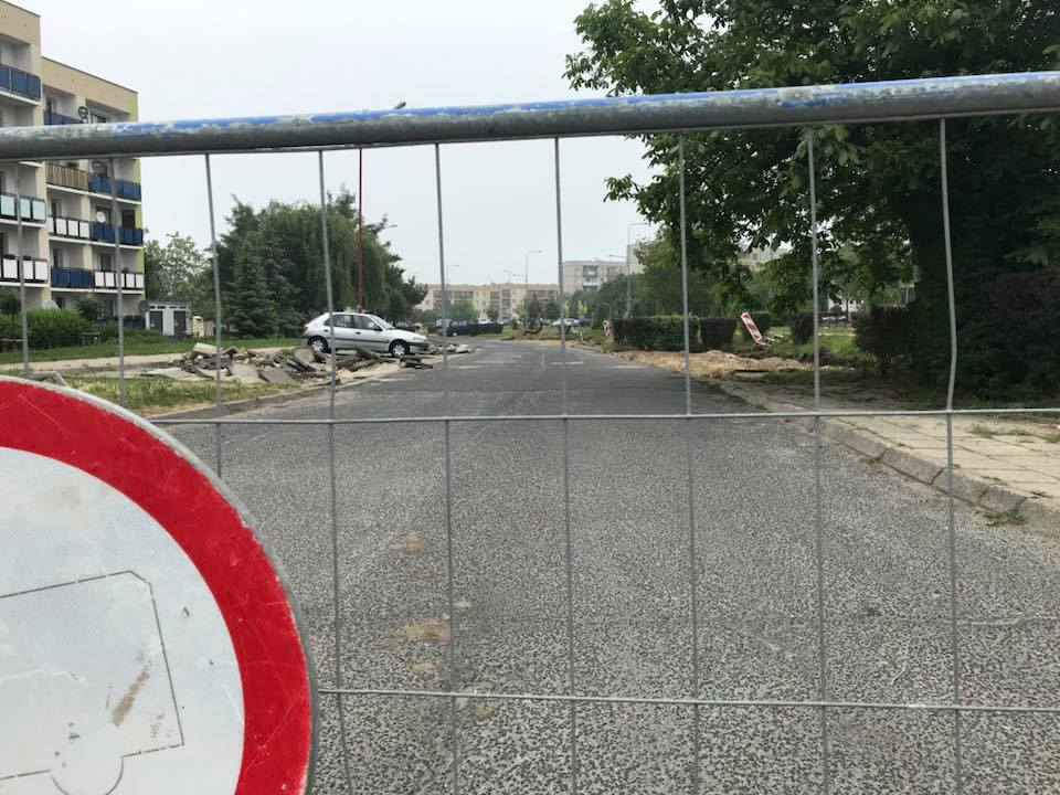Prace przy ul. Jagiellońskiej. - zdjęcie 1
