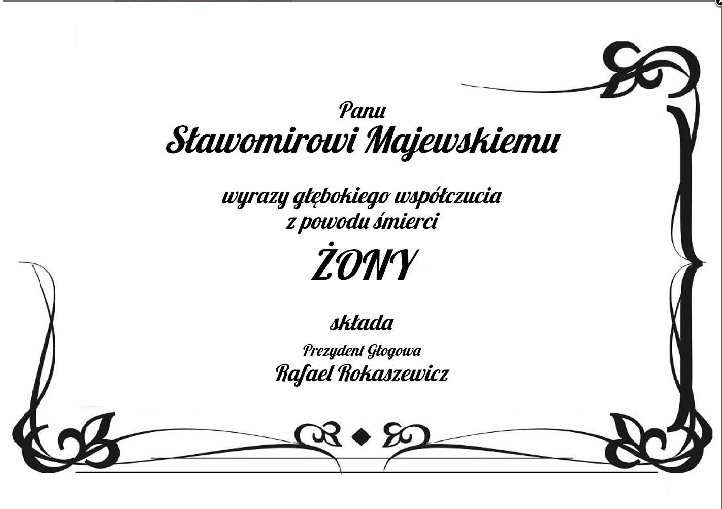 Kondolencje. - zdjęcie 1