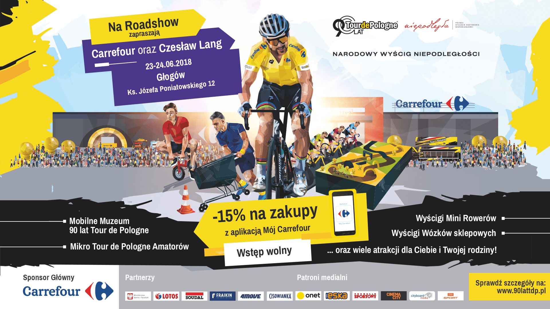 Ilustracja do artykuły: Roadshow 90 lat Tour de Pologne w Głogowie