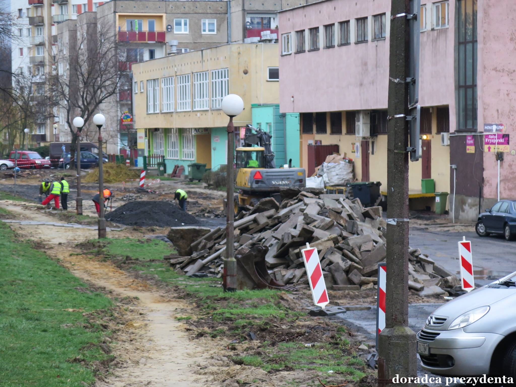 Remont sięgacza przy ul. Moniuszki. - zdjęcie 1