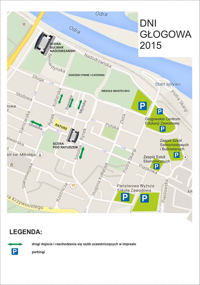 Dni Głogowa - mapa. - zdjęcie 1