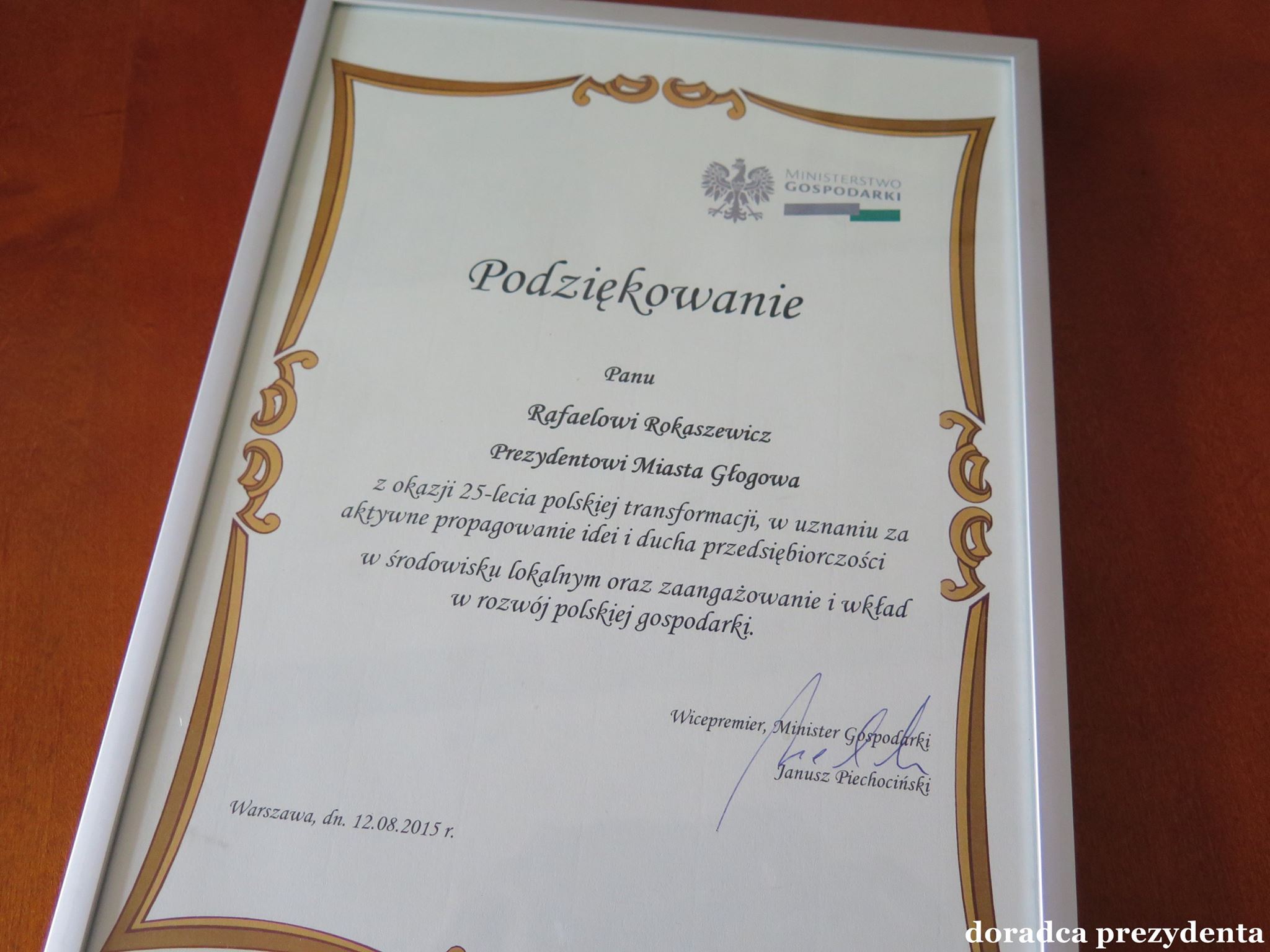 Podziękowania z Ministerstwa. - zdjęcie 1