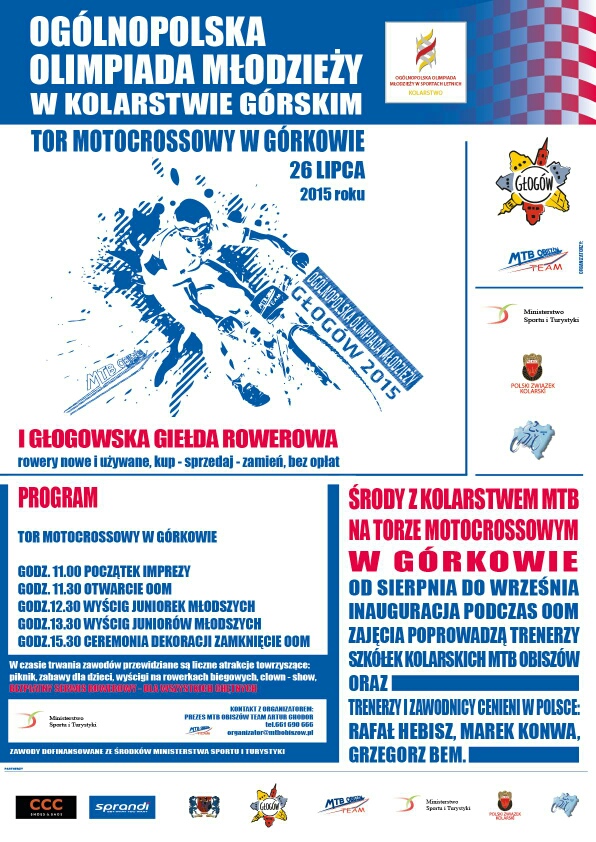 Ilustracja do artykuły: Ogólnopolska Olimpiada Młodzieży w Kolarstwie Górskim.
