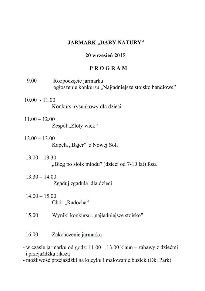 V Jarmark "Dary natury". - zdjęcie 1