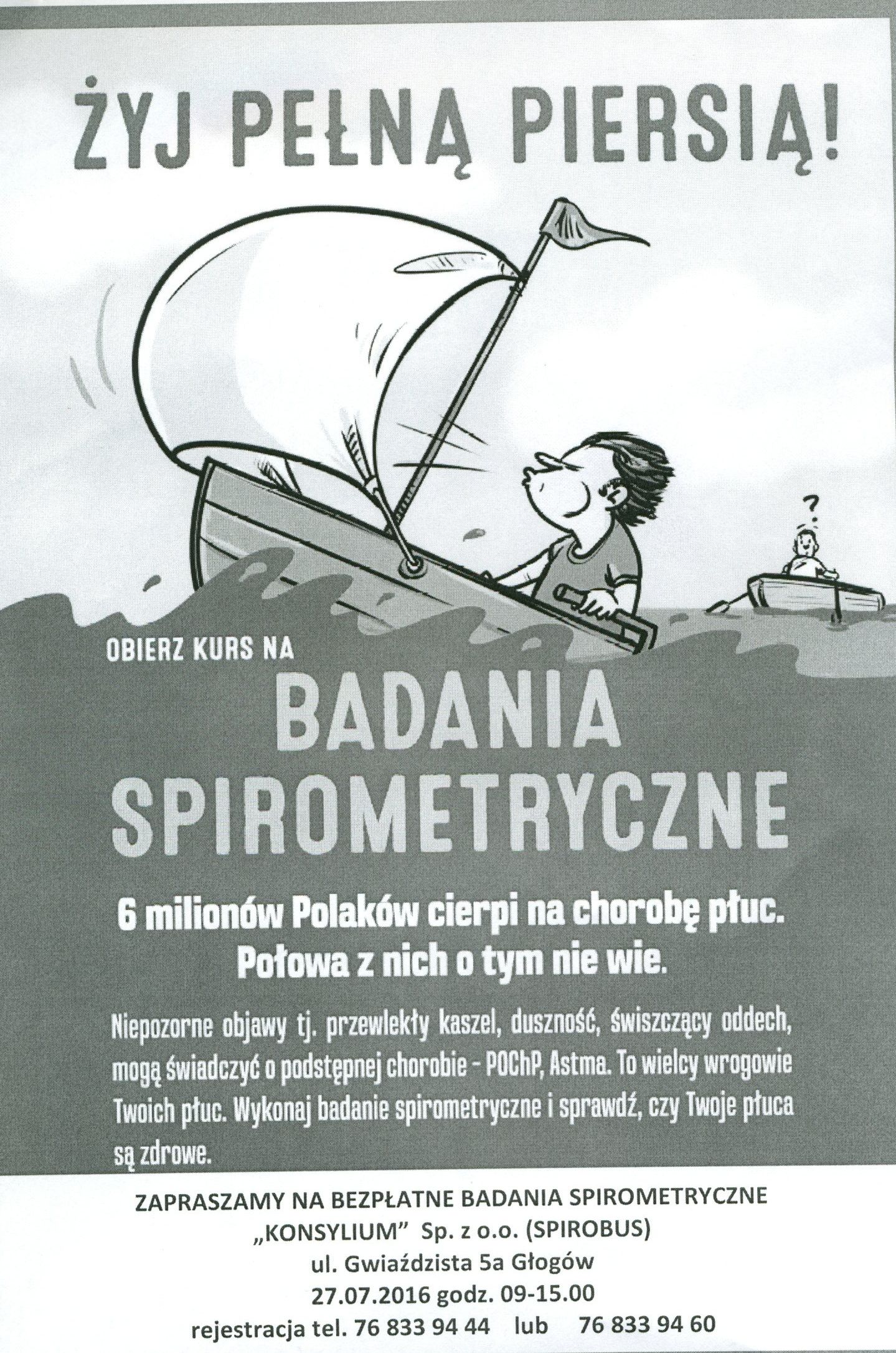 Ilustracja do artykuły: Bezpłatne badania spirometryczne.