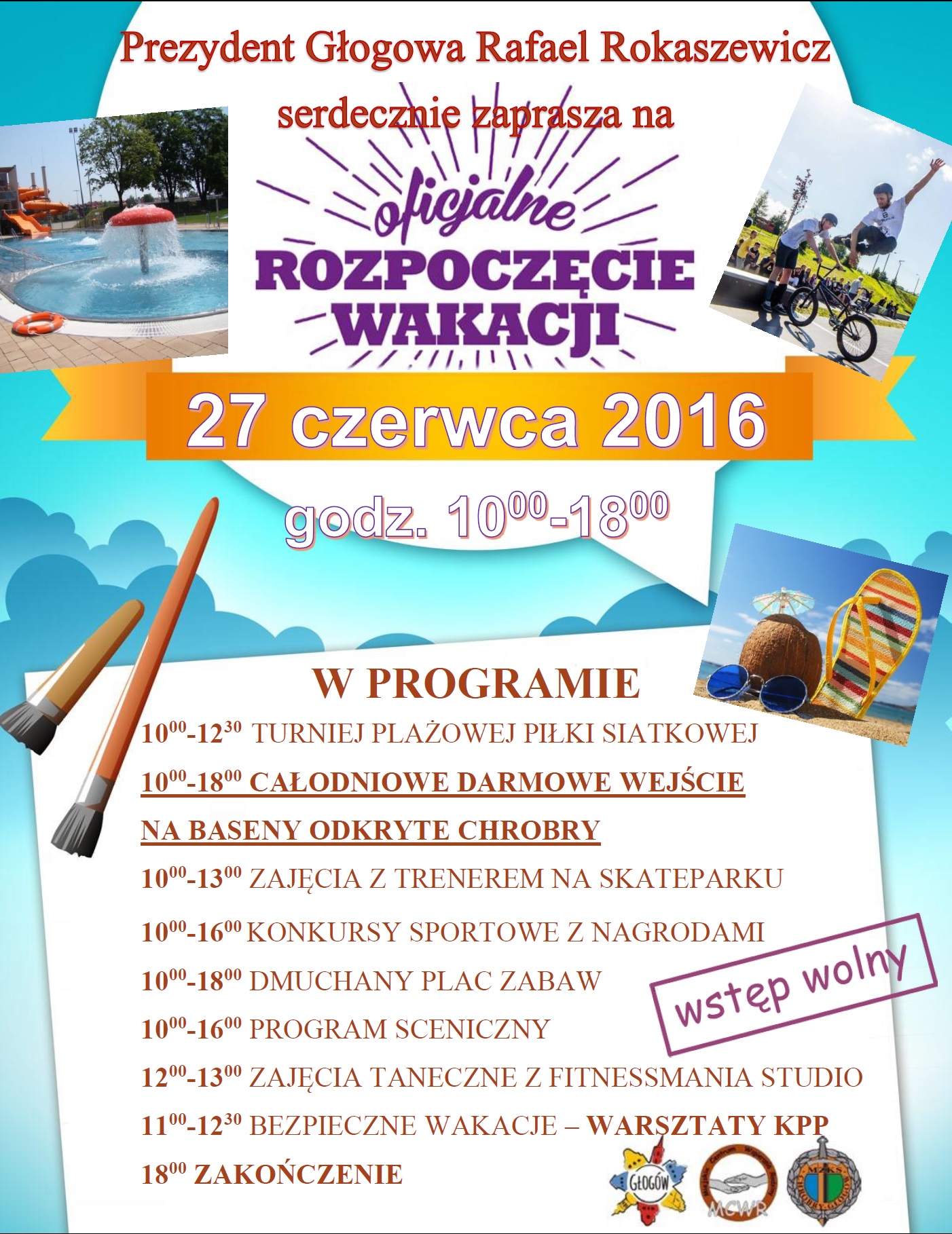 Zaproszenie na oficjalne rozpoczęcie wakacji. - zdjęcie 1