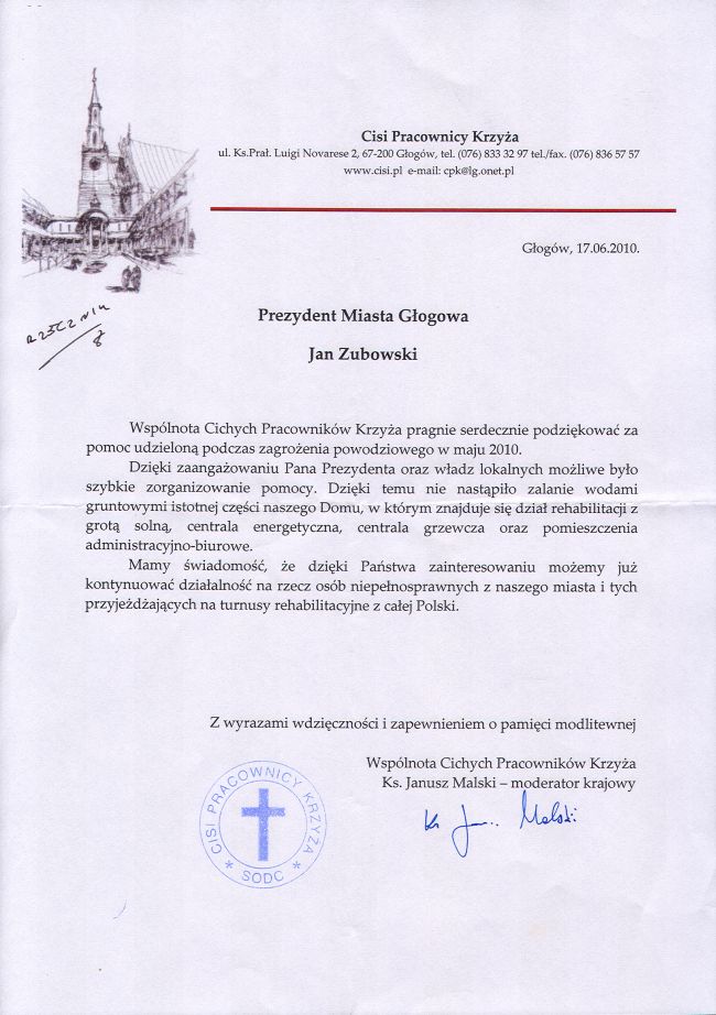 Podziękowania - zdjęcie 1