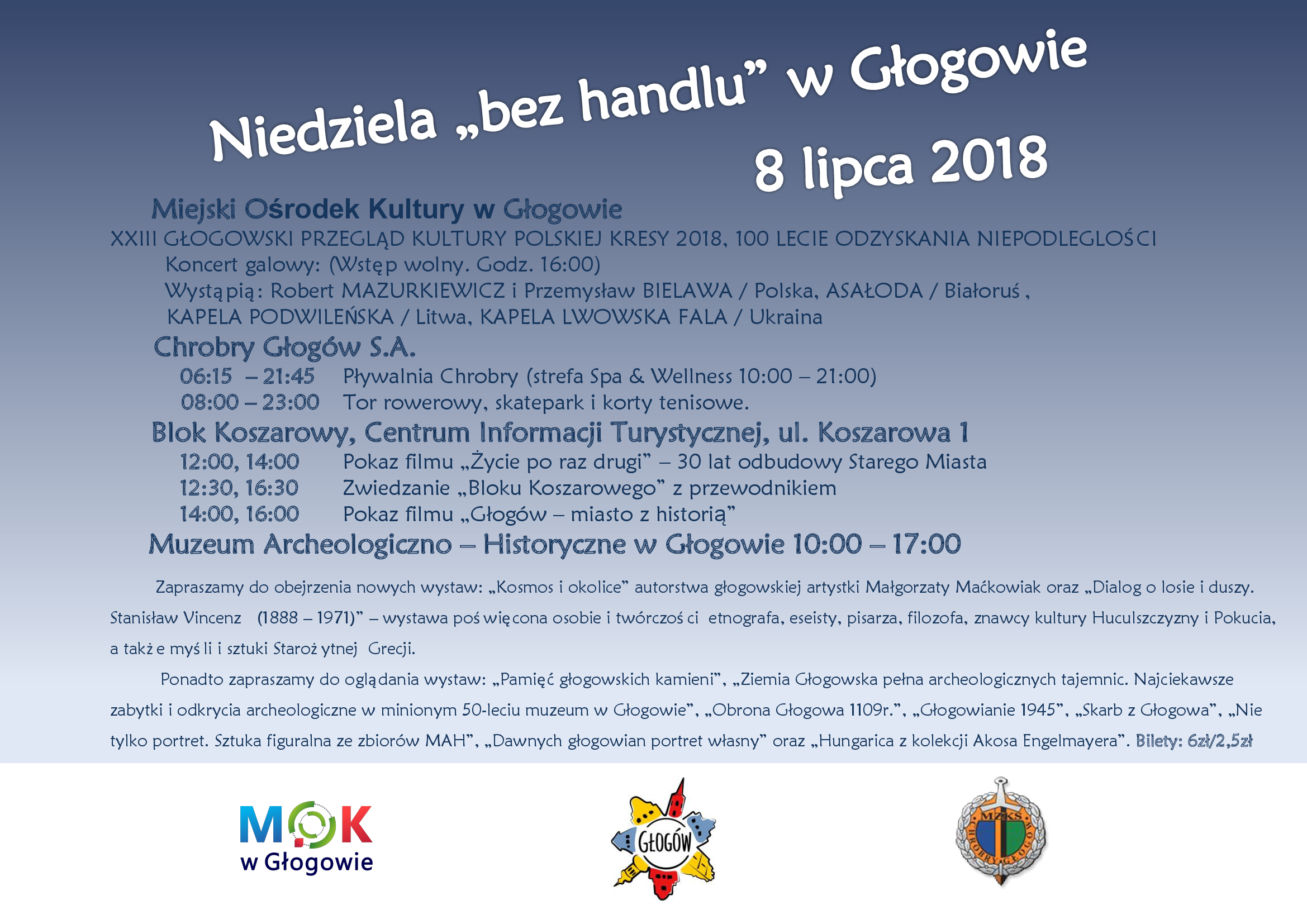 Ilustracja wprowadzenia: Niedziela bez handlu w Głogowie (08.07.2018) 