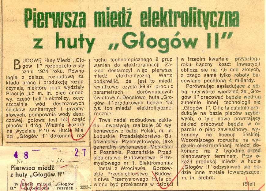 &bdquo;50-lecie HUTY MIEDZI GŁOG&Oacute;W&rdquo; (cz. 2) - zdjęcie 1
