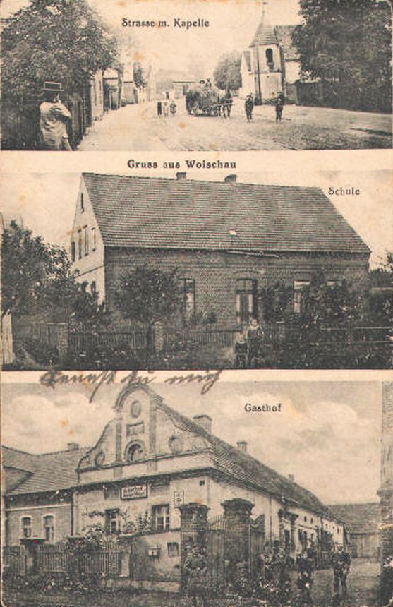 Przedwojenna zabudowa Wojszyna