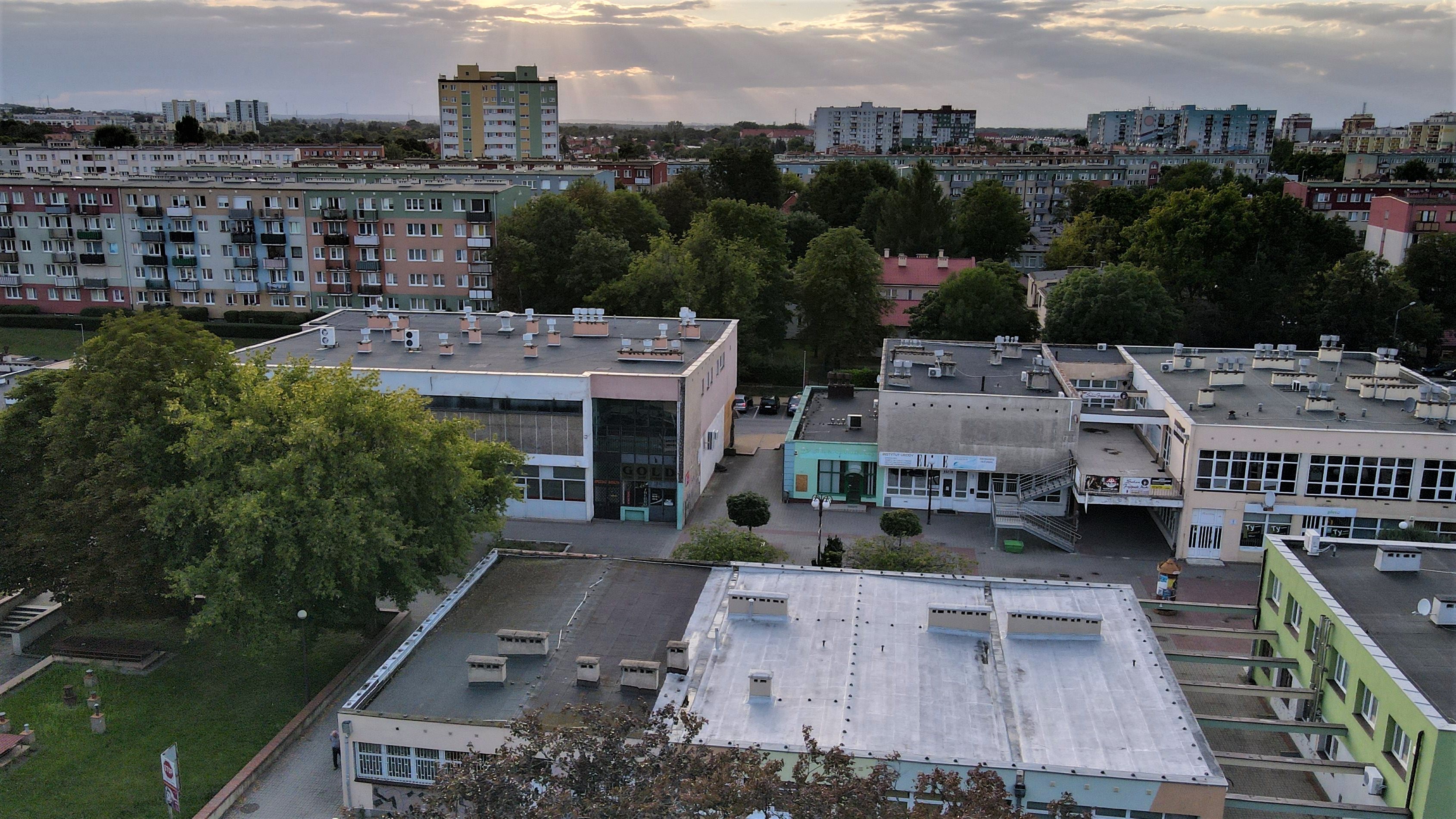 fragment Skarbka z lotu ptaka