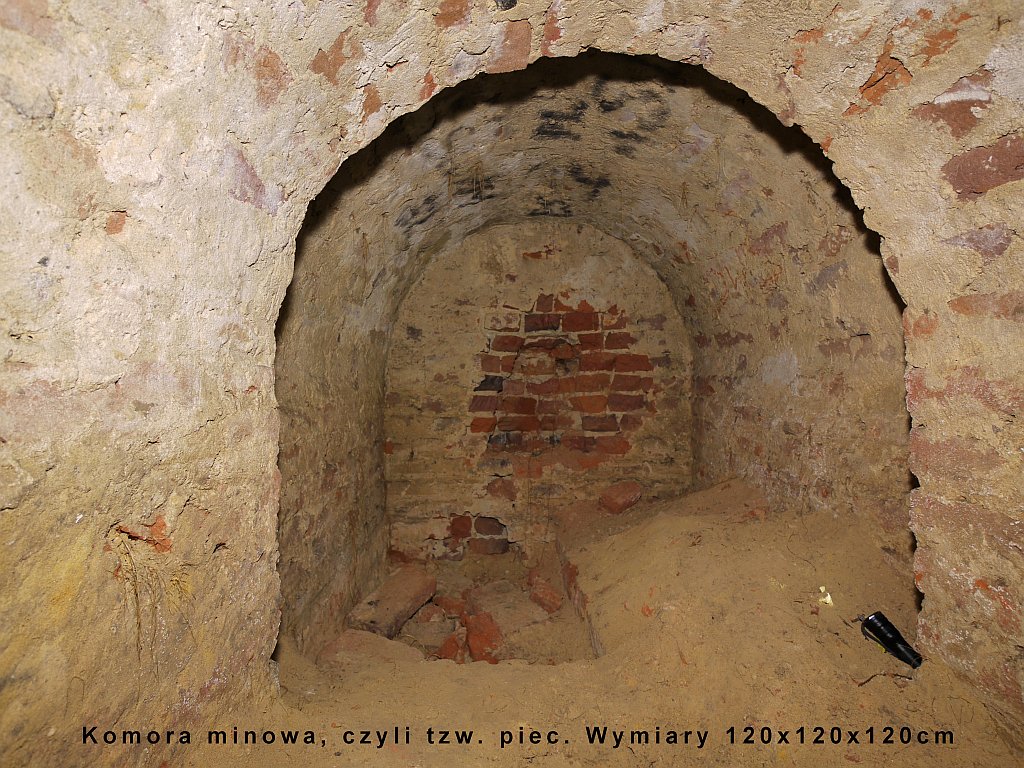 Widok na "piec" wewnątrz tunelu