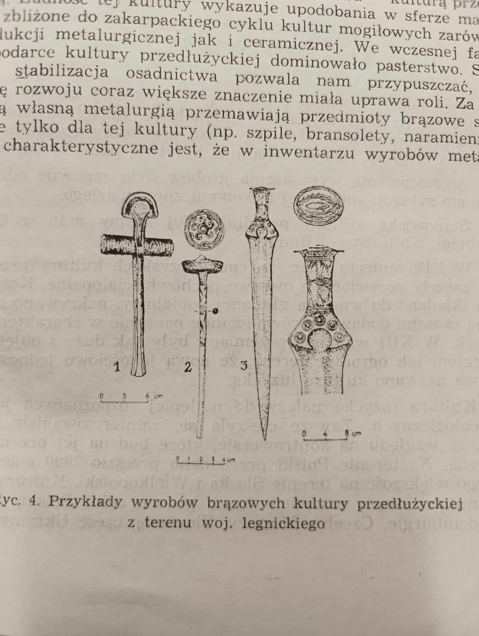 Wyroby okresu przedłużyckiego z okolic Legnicy Wyroby okresu przedłużyckiego z okolic Legnicy