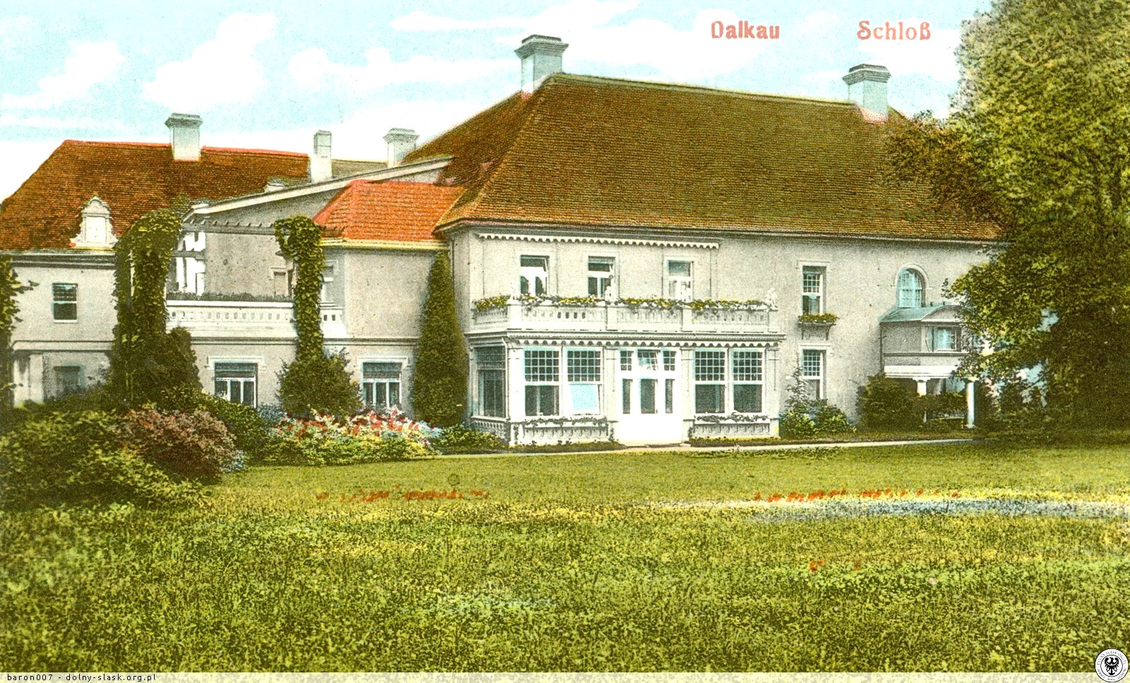 Pałac w Dalkowie przed wojną