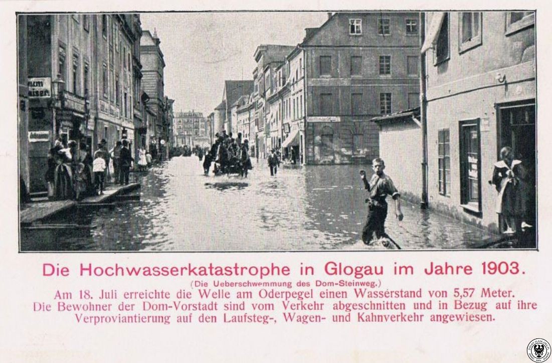 Zalany Ostrów Tumski w 1903