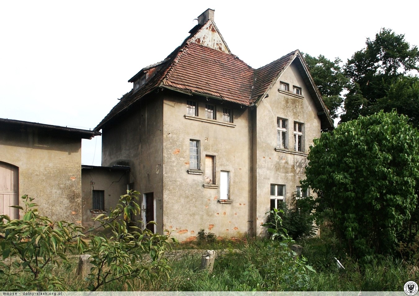 Nieistniejący dziś budynek dawnego dworca